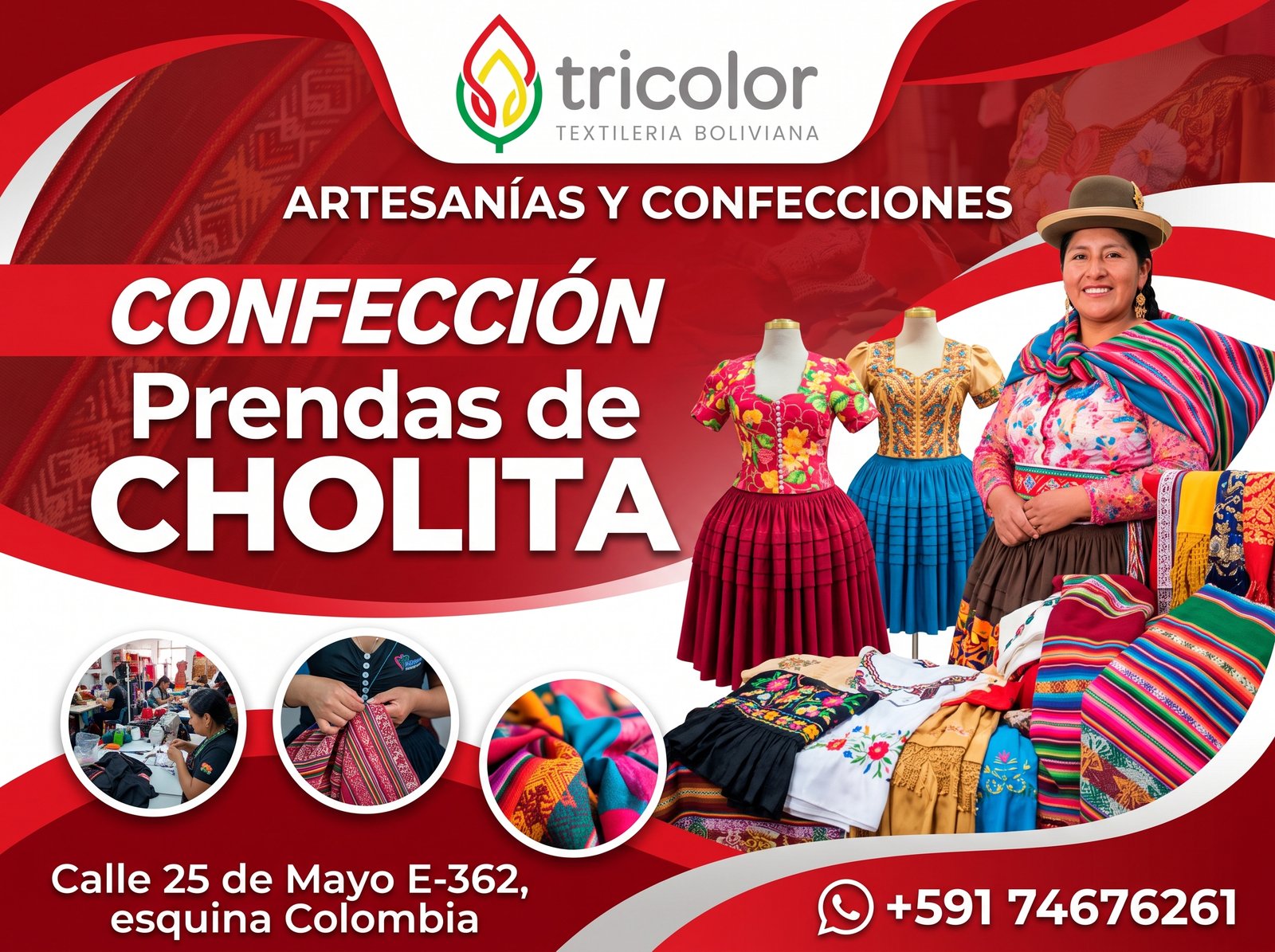 Banner Artesanías y Confecciones Tricolor